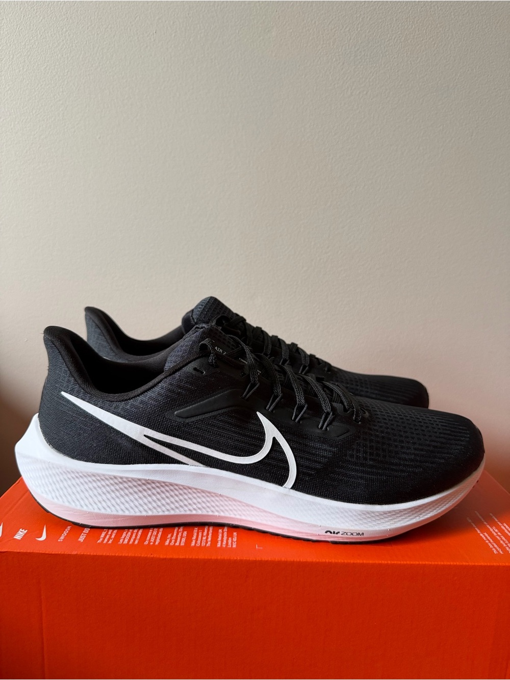 Nike Air Zoom Pegasus 39 Black White DH4071-001 Men’s Size 13